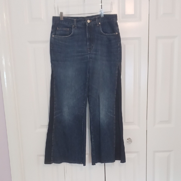 ME+EM Short Length Split Seam Flare Jean - Picture 1 of 7